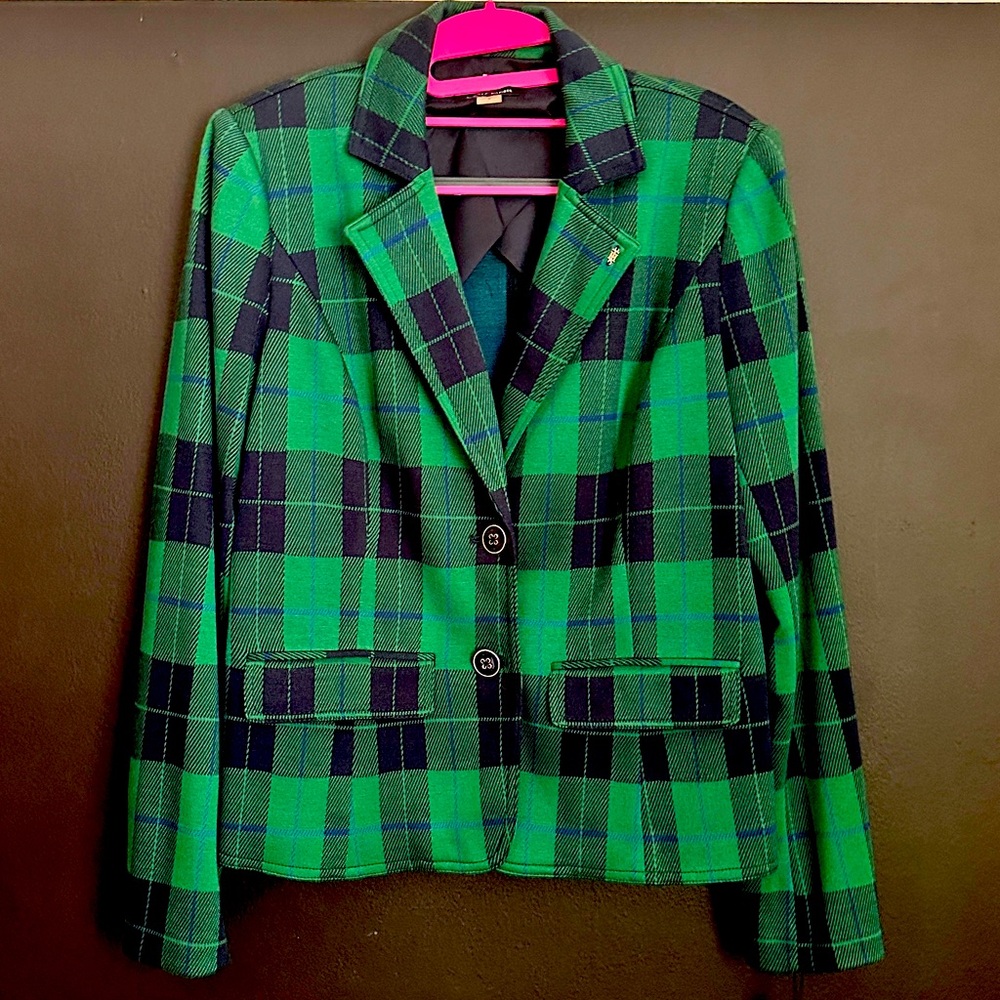 Green Tommy Hilfiger Blazer Jacket
